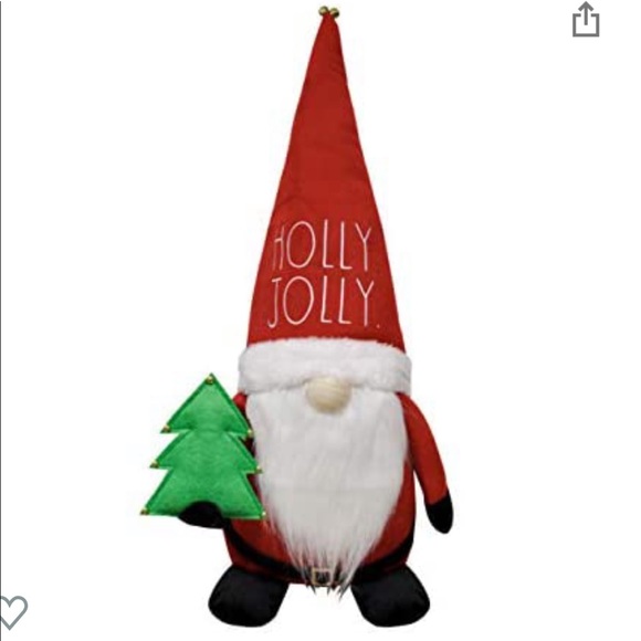 🎄NWT Rae Dunn “Holly Jolly” Christmas Gnome Farmhouse Holiday Santa Tree - Picture 2 of 4